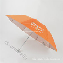 Orange Polyester Anti UV 3 Folding Umbrella (YS3F0003)